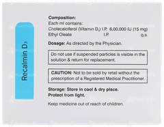 Recalmin D3 Injection 1ml Recalmin D3 Injection 1ml